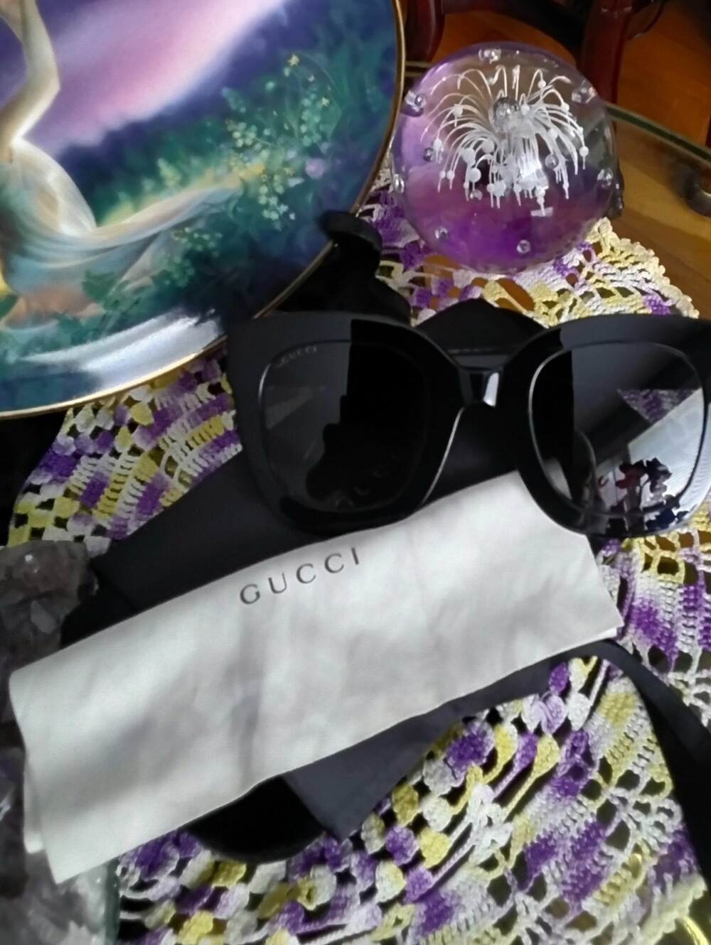 Gucci Star GG Embellished Cat-Eye Sunglasses - Picture 3 of 7